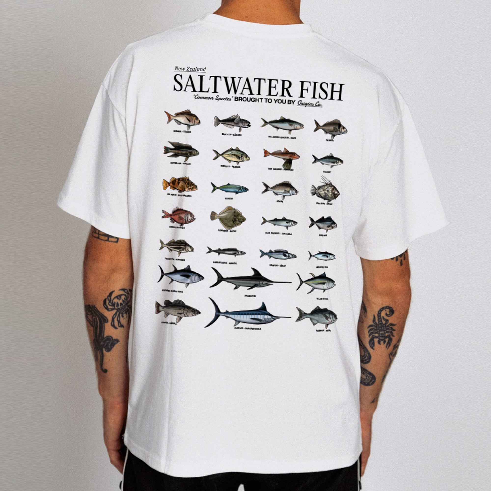 New Zealand saltwater fish t-shirt, NZ marine life apparel, Saltwater fish graphic tee, Ocean fish shirt New Zealand, Marine species t-shirt NZ, New Zealand fishing shirt, Saltwater fish lover tee, Kiwis and marine life clothing, Fish species t-shirt NZ, New Zealand sea life apparel, Ocean-themed t-shirt NZ, Saltwater fish conservation shirt, Unique NZ fish t-shirt, Marine wildlife graphic tee, Coastal living apparel NZ, origins t-shirt. 